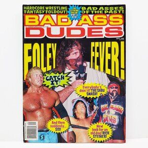 Bad Ass Dudes Wrestling Magazine VTG 1999 Posters Foley Undertaker Sting Austin